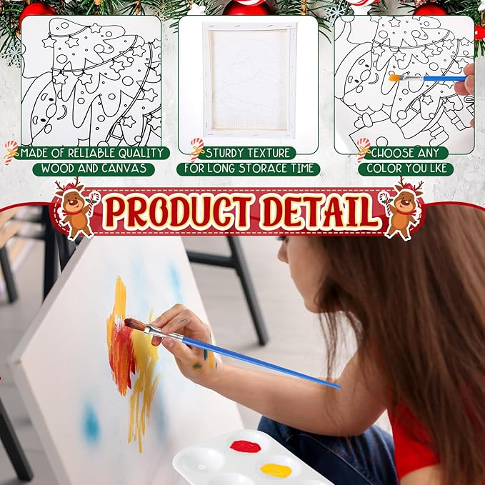 Zhanmai 12 Pack Pre Drawn Canvas - Image 3