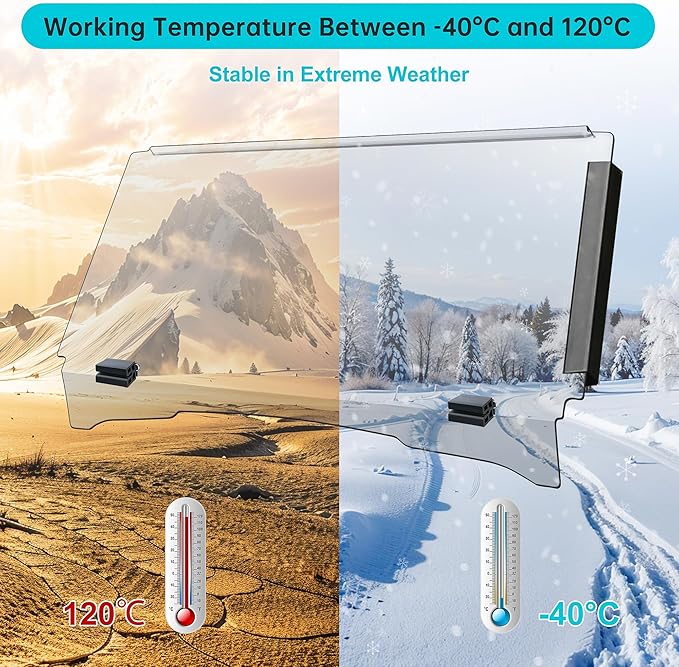10L0L Golf Cart Windshield for EZGO TXT Gas and Electric 1995-up, Foldable Golf Cart Windscreen, Anti-UV and Impact Resistant, Clear/Tinted