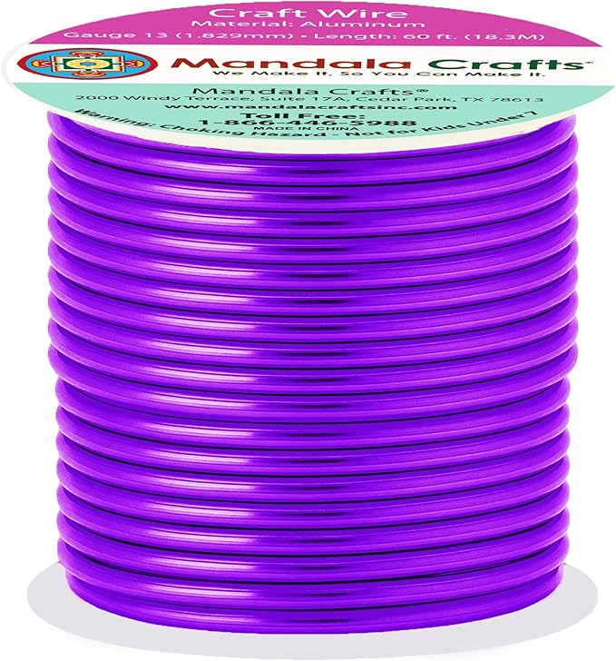 Mandala Crafts 13 Gauge Anodized Aluminum Craft Wire by MandalaCrafts