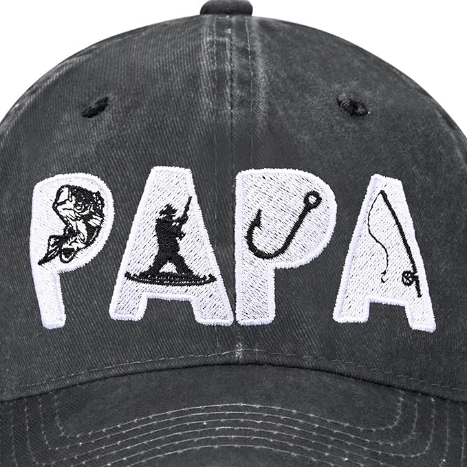 Embroidered Baseball Cap for Women Men Vintage Adjustable Washed Distressed Denim Baseball Hat
