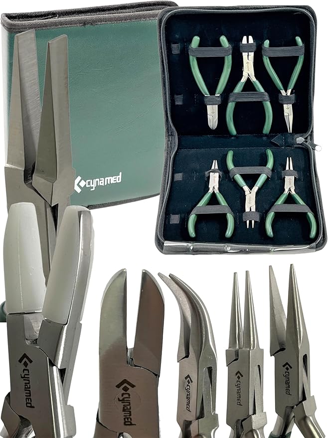 Premium 7-Pcs Jewelers Pliers Set Jewelry Tools Kit -Jewelry Making Pliers Tools - Image 5