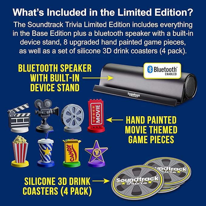Soundtrack Trivia Limited Edition Movie Game Includes Bluetooth Speaker - Image 2