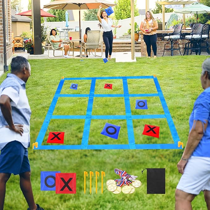 CWLAKON Outdoor Giant Tic Tac Toe Bean Bag Toss Games by CWLAKON+