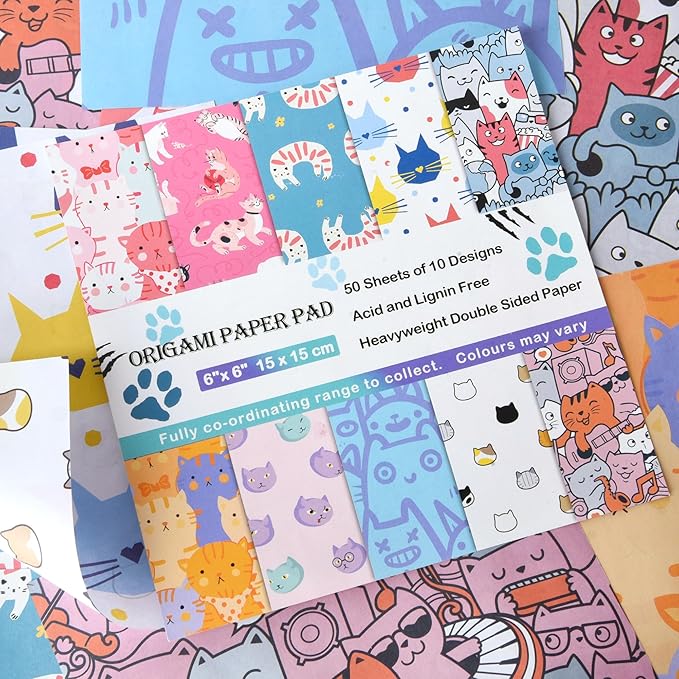 12 Different Packs Full Collection Origami Paper Kit 6 Inch Square Double Sided - Image 7