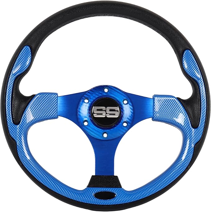 Golf Cart Steering Wheel 12.5 inch Universal for Club Car DS Precedent Tempo EZGO RXV TXT Yamaha