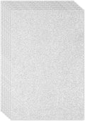 PATIKIL 2mm Thick Non Adhesive Glitter Foam Sheet 16x24inch Silver Tone by PATIKIL