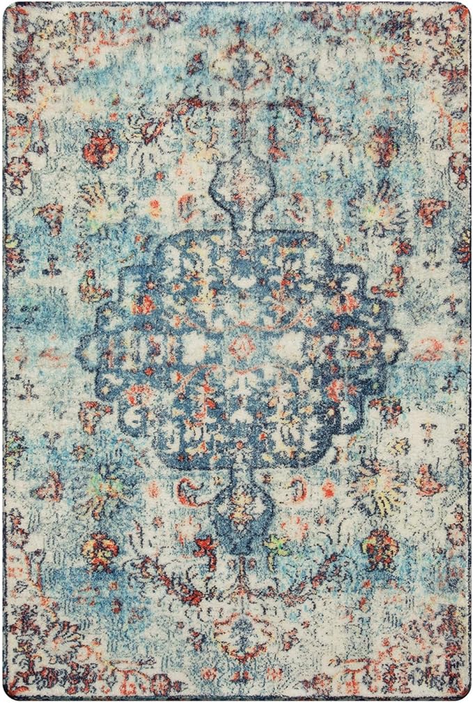 Lahome Bohemian Floral Medallion Area Rug - Image 9