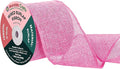 Mandala Crafts Pink Burlap Wired Ribbon 3 Inches Wide Jute Ribbons by MandalaCrafts