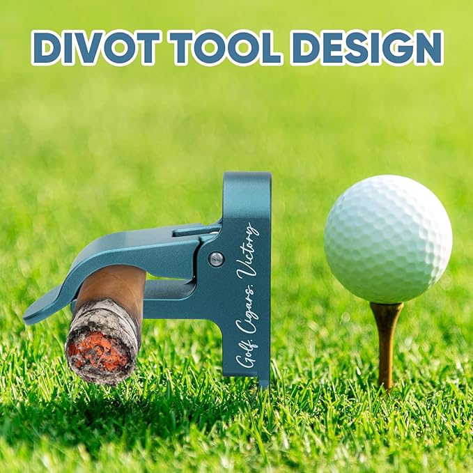 Magnetic Golf Holder Clip with Divot Tool Hold Item in The Grass for Golf Cart Aluminum Alloy Stand Clip - Universal Golf Cart Hold 30-60 Rings Magnetic Clip Golf Gifts Golf Accessories