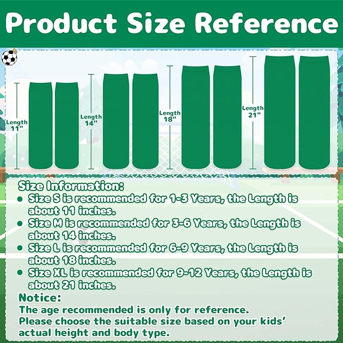 Olreco 1 Pack Toddler Kids Youth Soccer Socks Girls Boys Baseball Socks Youth Knee High Softball Football Accessories Cotton