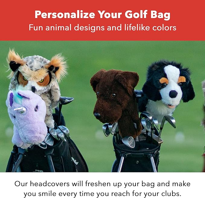 Daphne's Headcovers Hotdog Driver Headcover | Funny Golf Club Covers | Golf Head Covers for Drivers | Stylish Golf Club Head Covers | Golf Driver Covers | Men’s & Women’s Driver Headcover