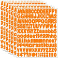 Alphabet Stickers, 12 Sheets Orange Letter Stickers by Starboling