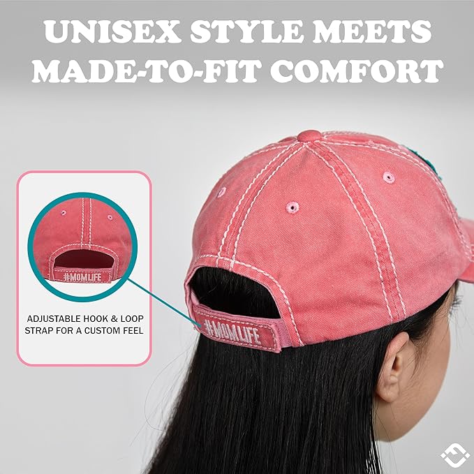 Funky Junque Distressed Vintage Baseball Cap - Embroidered Patch Women's Hat - Holiday, Lifestyle & Patriotic Designs
