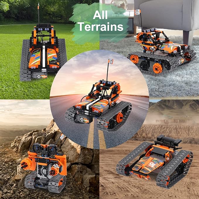 BIRANCO. STEM Remote Control Building Kit 3 in 1 RC Tracked Racer/Tank/Robot - Image 3