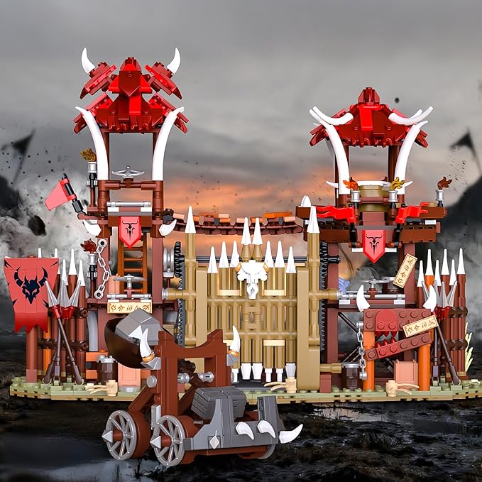 BNG Bonfire Gate Building Set for Adult, Orc Fortress Gate Building Block - Image 6