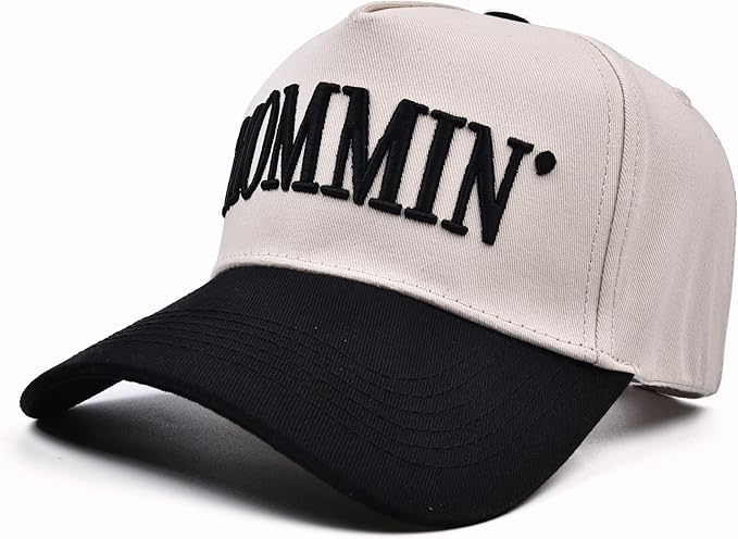 Women’s Mommin Trucker Hat – Vintage Two-Tone Ponytail Baseball Cap, Embroidered Adjustable Hat, Great Gift for Mom & Women