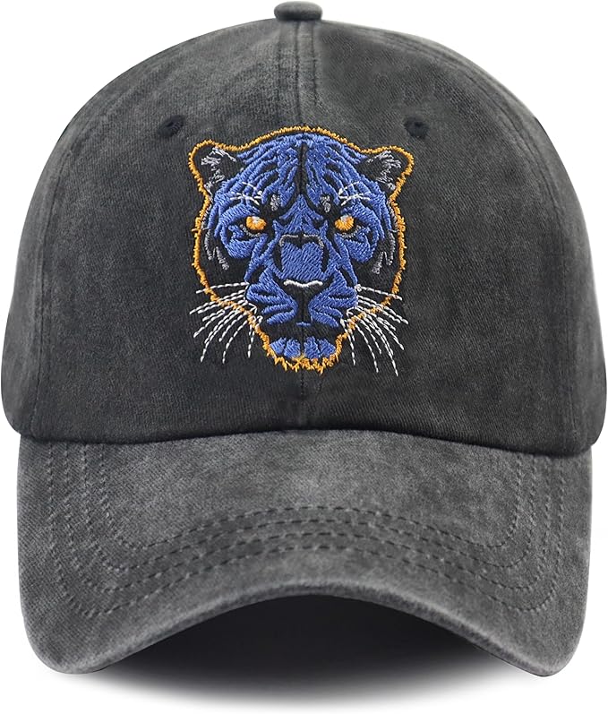 Unisex Adjustable Animal Hat for Men Women, Classic Cotton Wild Animals Embroidered Baseball Cap