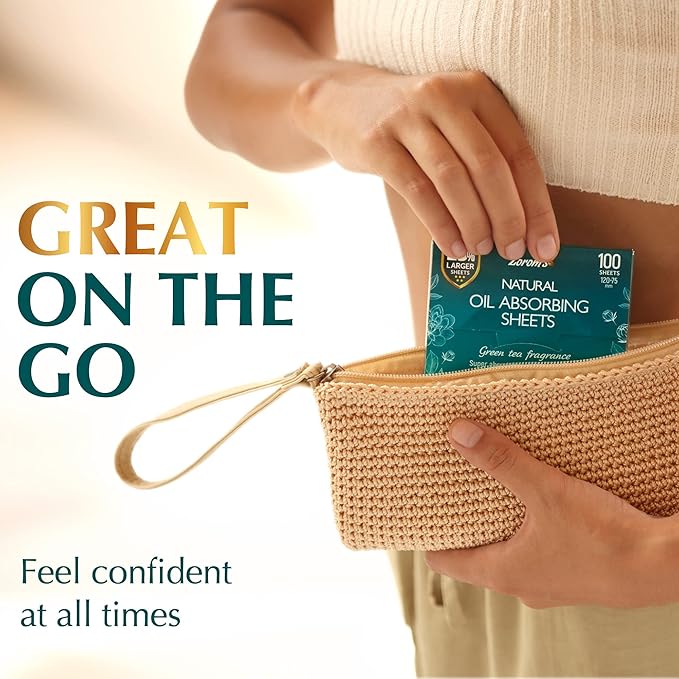 Natural Green Tea Oil Blotting Sheets - Image 6