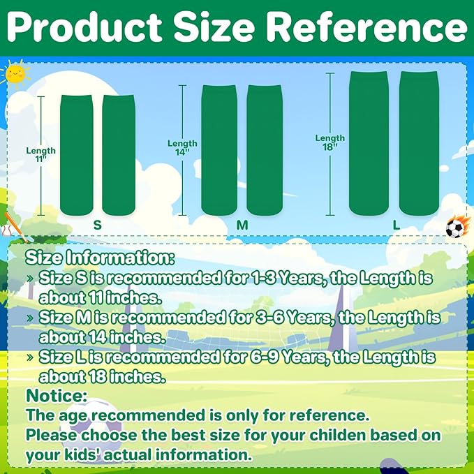 qikqik Toddler Soccer Socks Kids Soccer Socks Boys Baseball Sock Youth Football Sock Girls Softball Accessories Team Sports