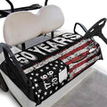 Golf Cart Seat Covers, Universal Golf Cart Seat Towel Blanket with 4 Front Pockets & Nonskid Bottom Fits for Club Car 2 Person Seats Golf Carts