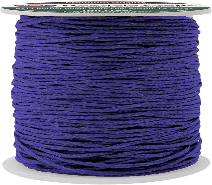 Mandala Crafts 0.5mm 109 Yards Indigo Cotton Waxed Cord by MandalaCrafts