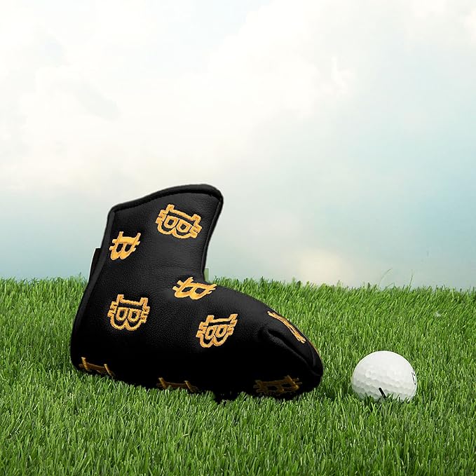 Bitcoin Golf Putter Cover for Blade and Mallet Putters - Golf Headcovers for Club Protection - HODL 21 Golf Accessories