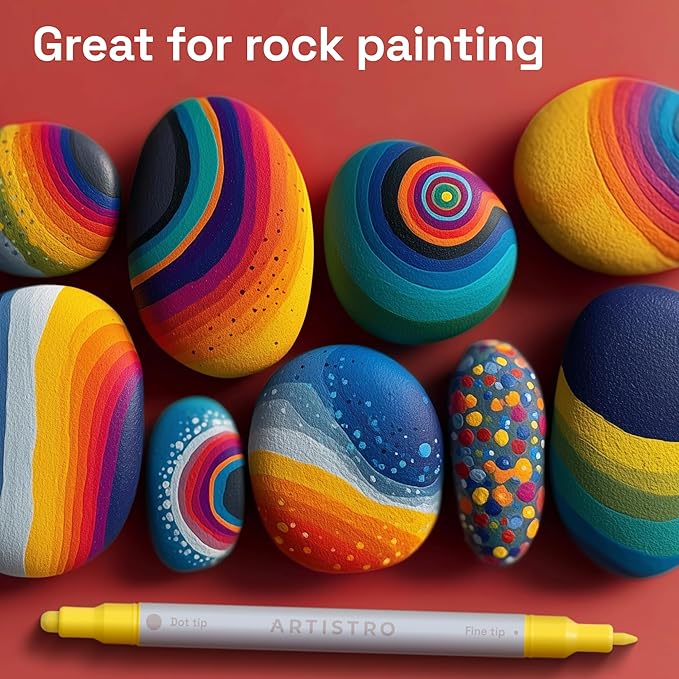 ARTISTRO Acrylic Paint Markers for Rock, Craft - Image 8