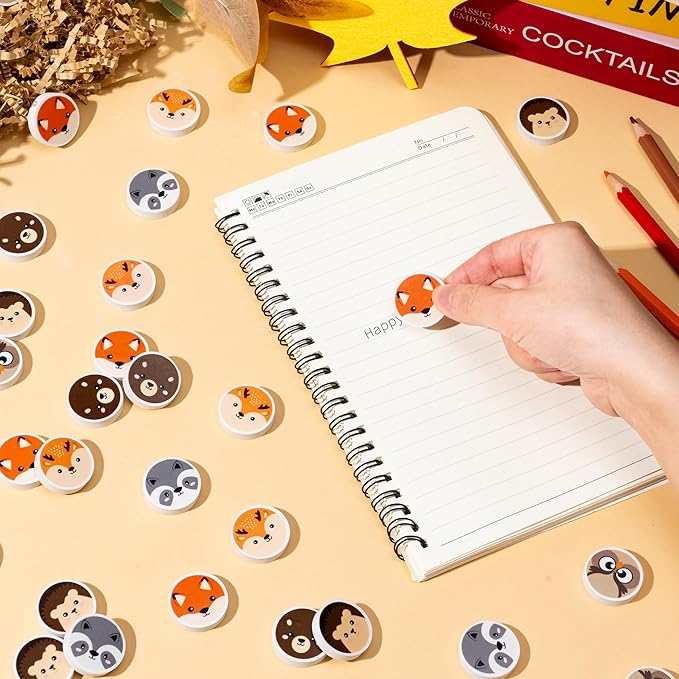 Woodland Animals Mini Eraser for Kids - Image 4