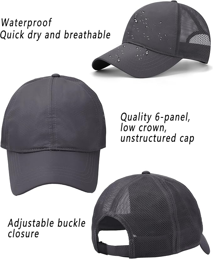 Oversize XXL Baseball Cap for Big Heads 23.6"-25.6", Extra Large Cotton Baseball Hat, Plus Size Unstructured Dad Hats