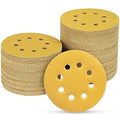 100PCS 5 Inch 8 Hole Sanding Discs 120 Grit by POTUINOM