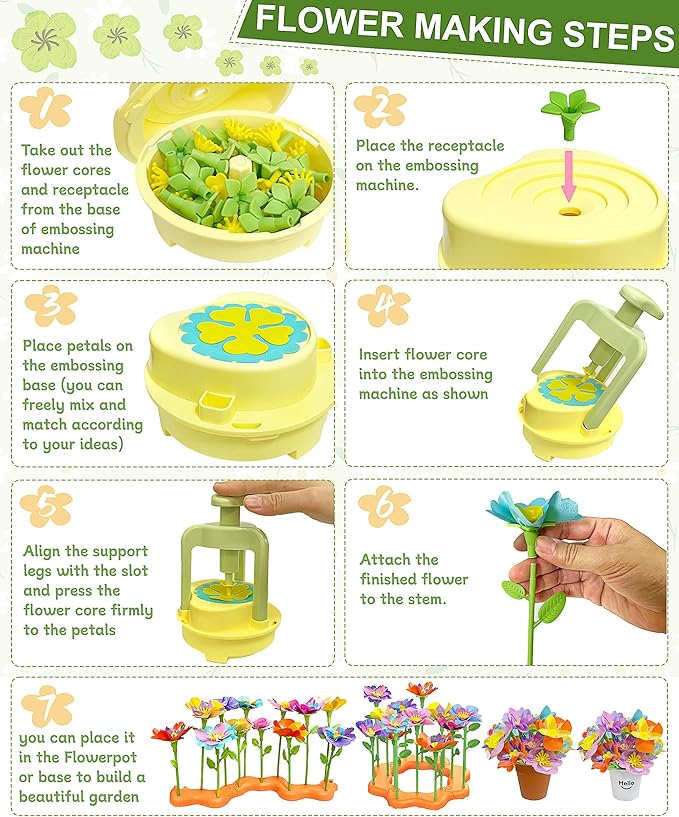 Fabric Flower Bouquets Toys, DIY Craft Kit - Image 4