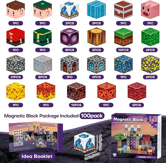 Magnetic Blocks, Magnetic Building Blocks 100pcs, Magnetic Blocks - Image 2