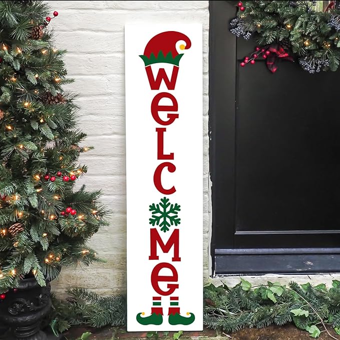 Christmas Stencils for Painting on Wood 35.4" Large Believe Let it Snow Stencil - Image 6