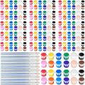 20 Pack Mini Acrylic Paint Set, 12 Colors Acrylic Paints Strips by Unknown
