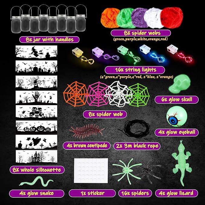 SpringFlower 8 Pack Halloween DIY Arts and Crafts Kits - Image 2