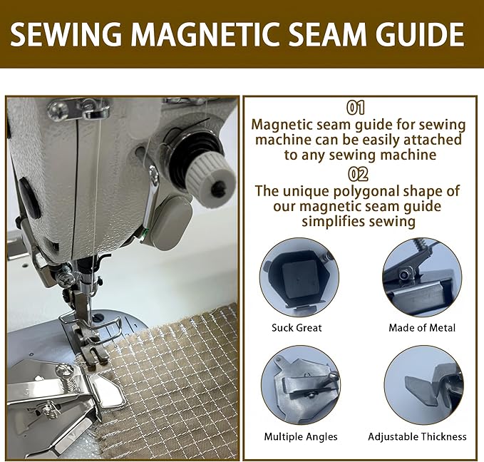 Magnet Sewing Guide, Upgraded Multi-Purpose Magnetic Seam Guide - Image 4