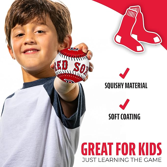 Franklin Sports MLB Team Soft Baseballs - Team Logo - Fan Shop Toy Baseball for Kids - Decoration for Desks and Office