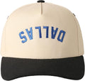 MIRMARU Two-Tone Vintage Canvas Trucker Hats for Men & Women, Adjustable Size Baseball Caps with Trendy Embroidered Design