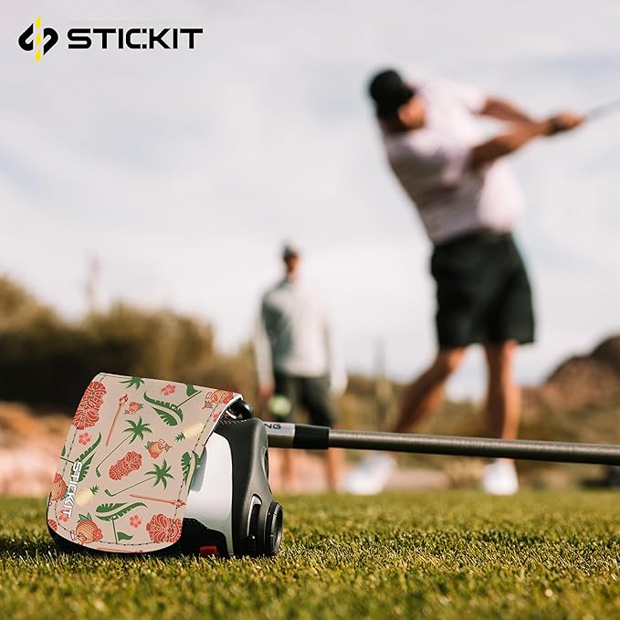 STICKIT Magnetic Rangefinder Strap | Strong Magnet Securely Holds to Golf Carts and Golf Clubs for Easy Access | Slim, Form Fitting, Size Adjustable