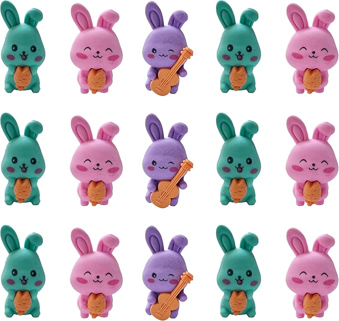36 Pcs Pencil Eraser Set, 3D Cute Erasers by HomeImpel