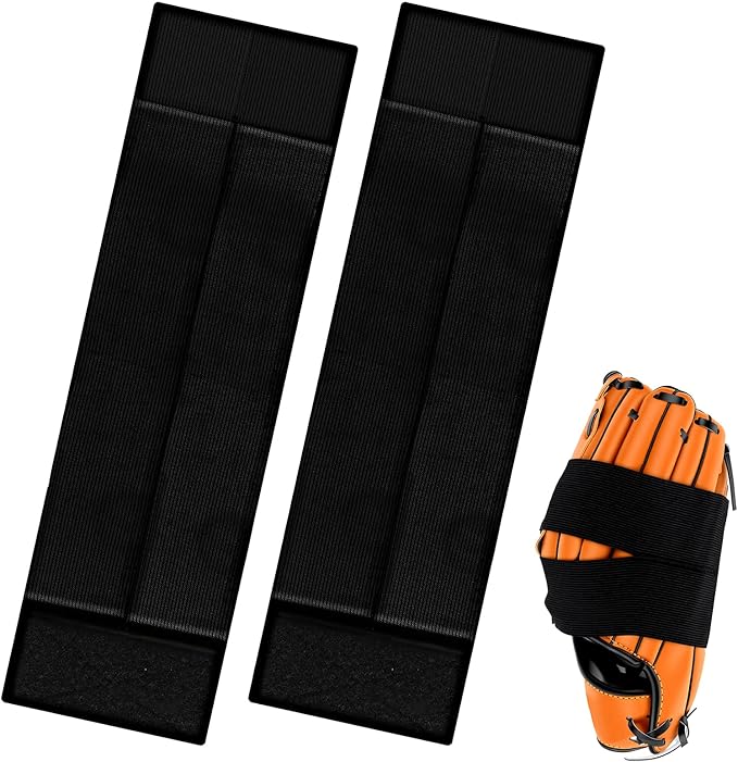 2 PCS Glove Wrap Band Baseball Glove Strap, Softball and Baseball Glove Strap Elastic Glove Wrap Softball Baseball Glove Accessories for Quickly Keep the Pocket Formed Fit All Gloves
