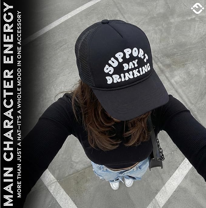 Funky Junque Premium Mesh Snapback Trucker Hat - Stylish Comfort for All - Patriotic, Humor & More