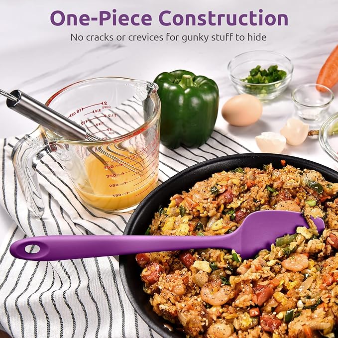Heat Resistant Silicone Spatula Set: U-Taste 600ºF High Temp Seamless Food - Image 8