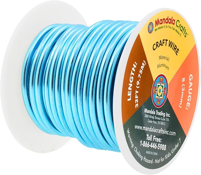 Mandala Crafts 8 Gauge Anodized Aluminum Craft Wire - Image 2