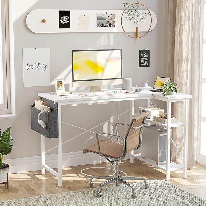 TIQLAB L Shaped Computer Desk - Image 2