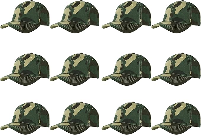 Gelante Plain Blank Baseball Caps Adjustable Back Strap Wholesale LOT 12 PC'S