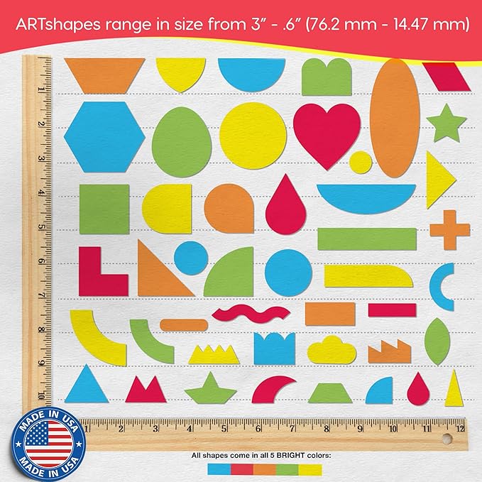 ARTshapes 840 pc Creative Paper Shapes Pack - Image 3