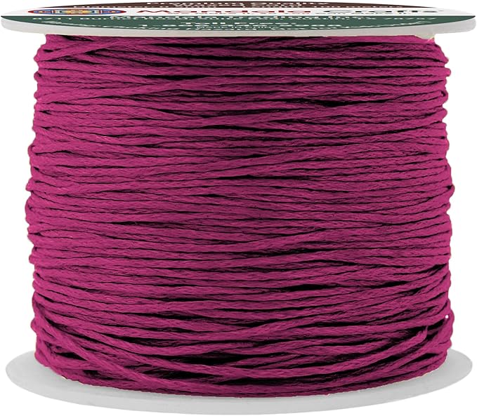 Mandala Crafts 0.5mm 109 Yards Dark Violet Cotton Waxed Cord by MandalaCrafts