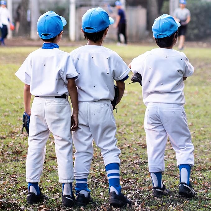 Shyyween Kids Baseball Caps Youth Adjustable Plain Baseball Hats Cotton Blank Hats Bulk for Girls Boys Sport Team