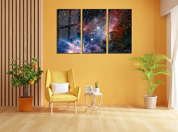 SpiritualHands Stunning Nebula Tempered Glass Wall Art Painting - Image 5
